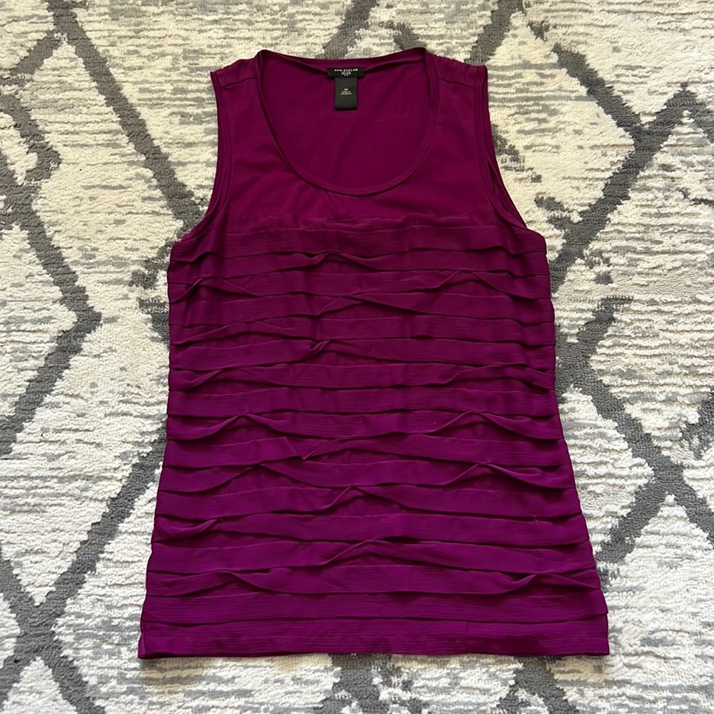 Ann Taylor Ruffled Tank Top size MP